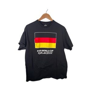 FIFA World Cup Qatar 2022 Black Germany Flag T-Shirt